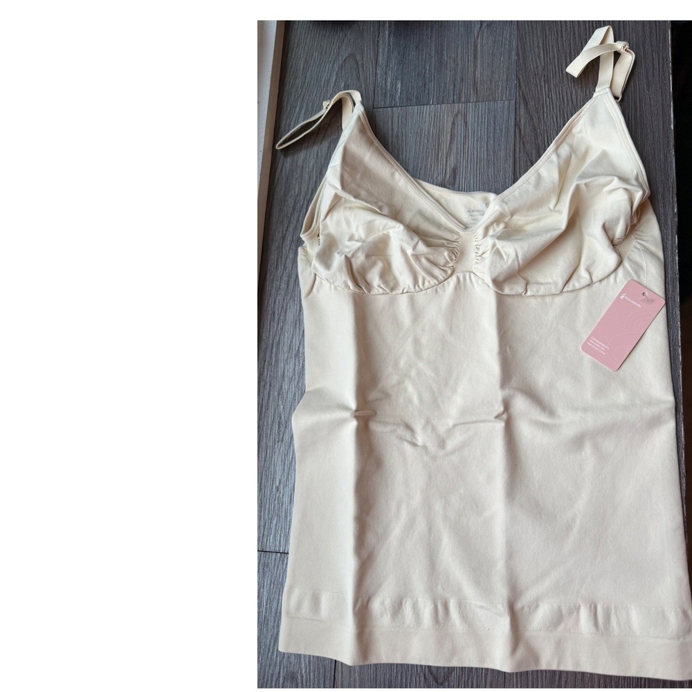 FeelinGirl Women Seamless Shapewear Camisole Beige size  XXL